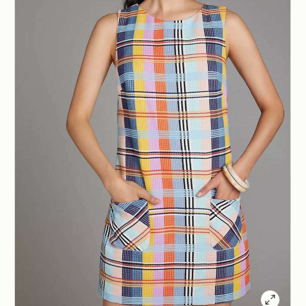 [NWT] Anthropologie Rainbow Shift Dress